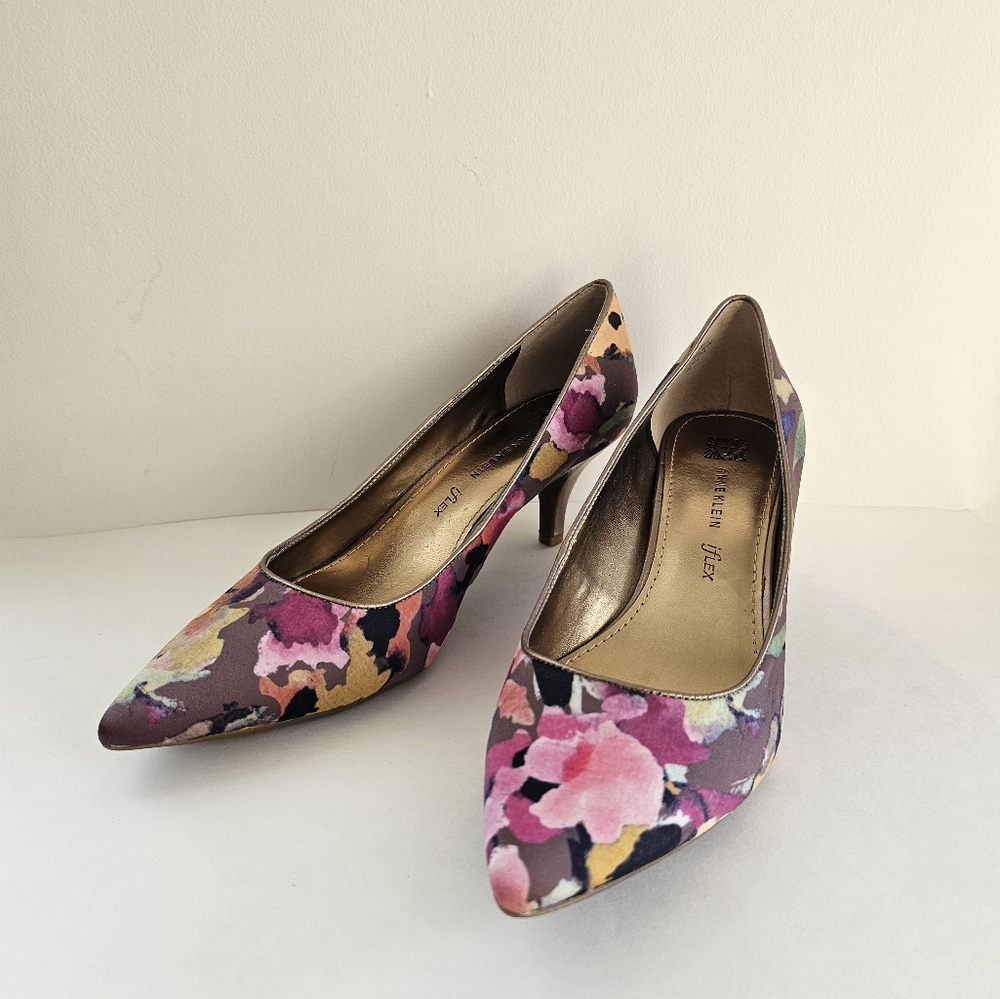 Anne Klein iFlex Akionna Floral Heels, 9